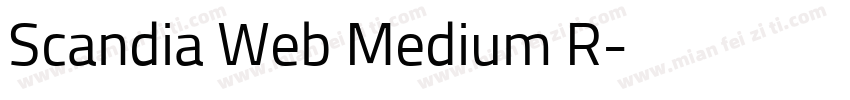 Scandia Web Medium R字体转换